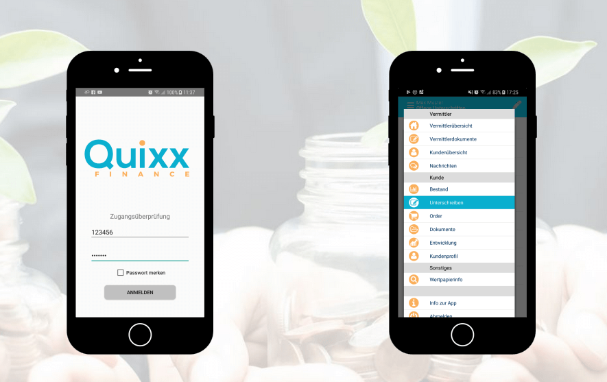 QUIXX Das digitale Universum der Finanzdienstleistung! Home